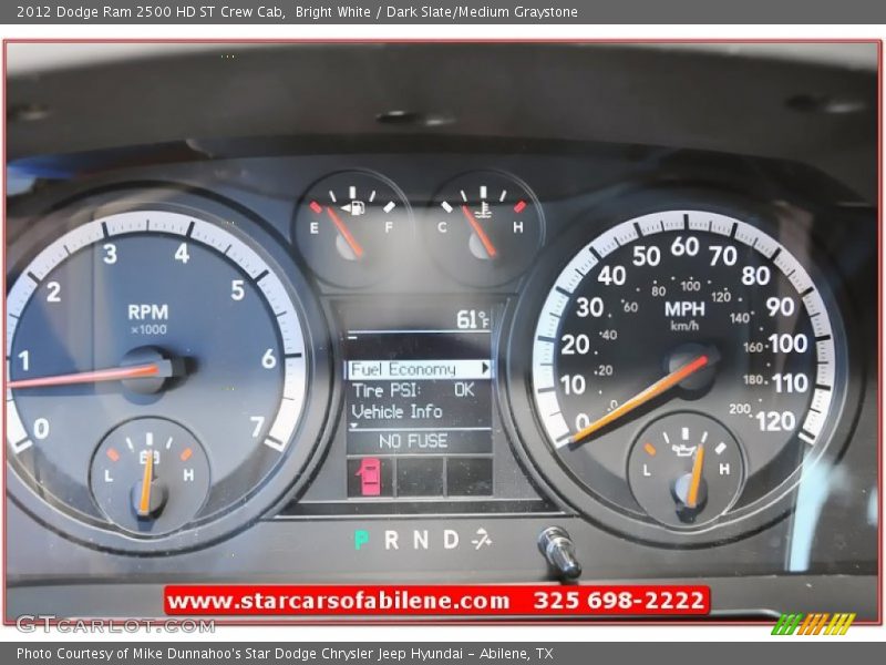 Bright White / Dark Slate/Medium Graystone 2012 Dodge Ram 2500 HD ST Crew Cab