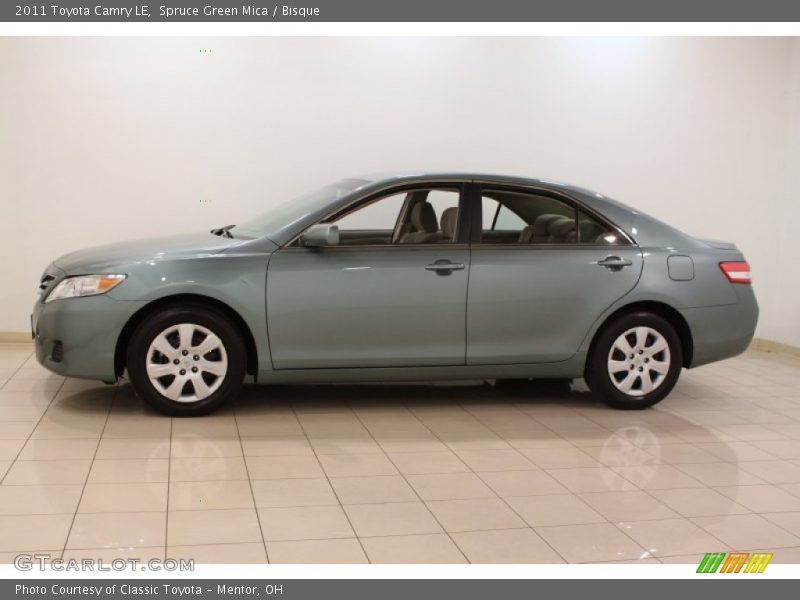 Spruce Green Mica / Bisque 2011 Toyota Camry LE