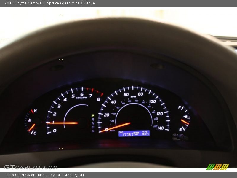 Spruce Green Mica / Bisque 2011 Toyota Camry LE