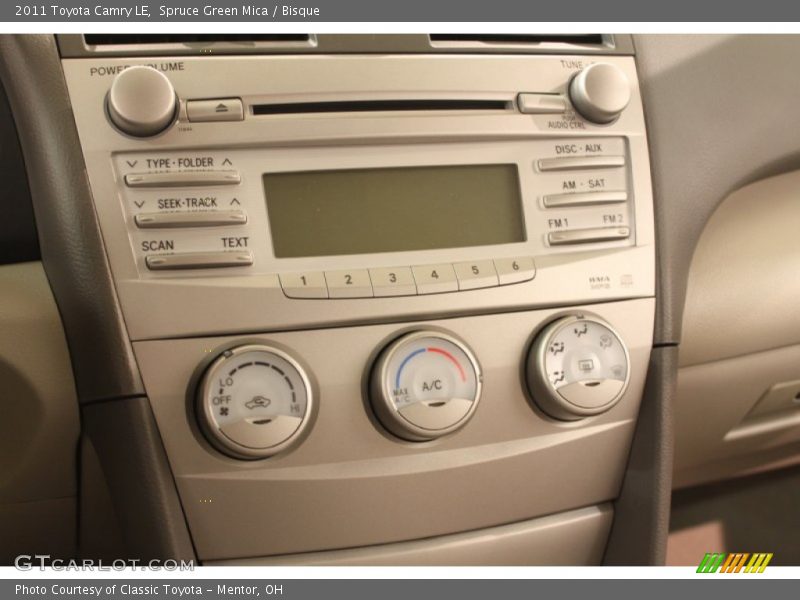 Spruce Green Mica / Bisque 2011 Toyota Camry LE