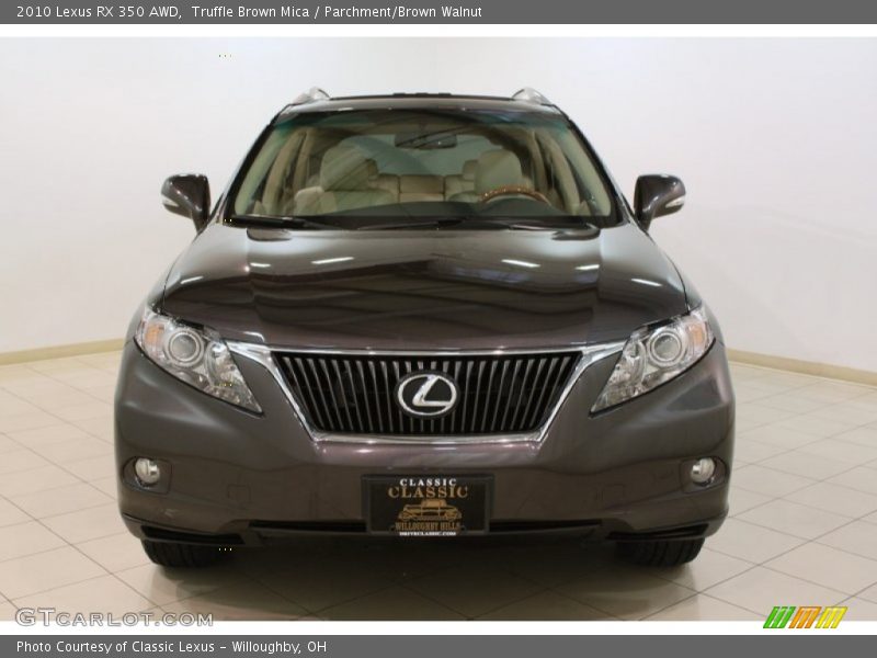 Truffle Brown Mica / Parchment/Brown Walnut 2010 Lexus RX 350 AWD