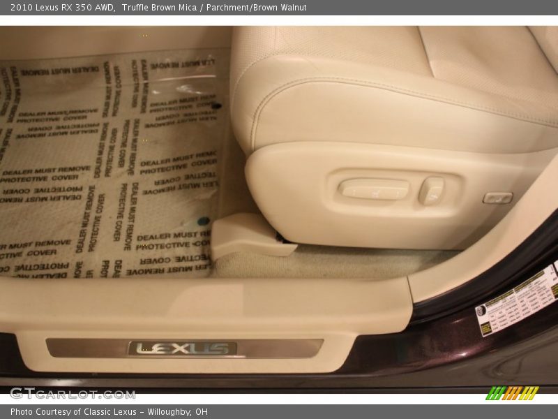 Truffle Brown Mica / Parchment/Brown Walnut 2010 Lexus RX 350 AWD