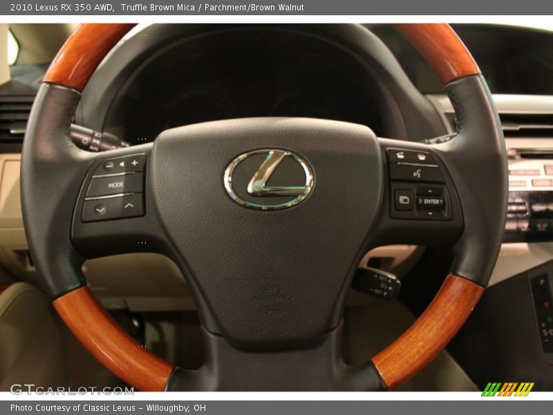 Truffle Brown Mica / Parchment/Brown Walnut 2010 Lexus RX 350 AWD