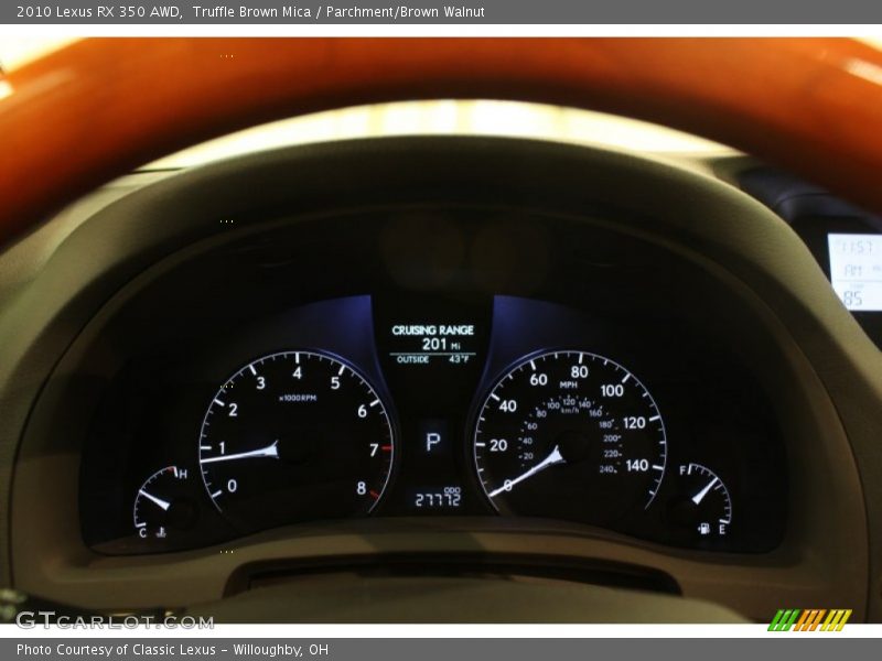 Truffle Brown Mica / Parchment/Brown Walnut 2010 Lexus RX 350 AWD