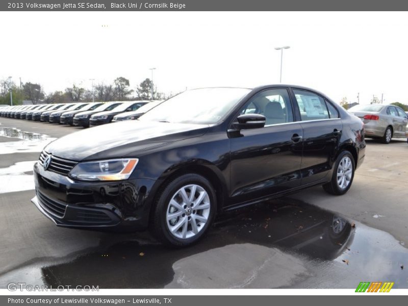 Black Uni / Cornsilk Beige 2013 Volkswagen Jetta SE Sedan