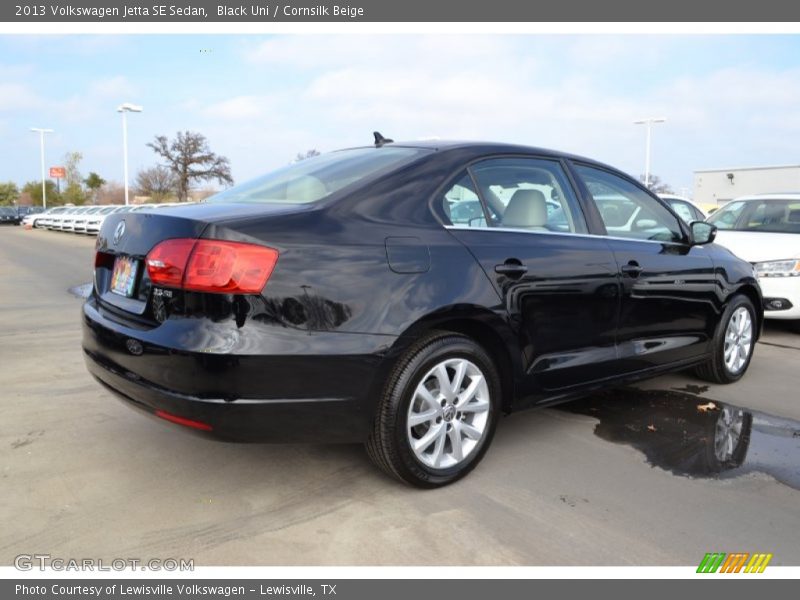 Black Uni / Cornsilk Beige 2013 Volkswagen Jetta SE Sedan