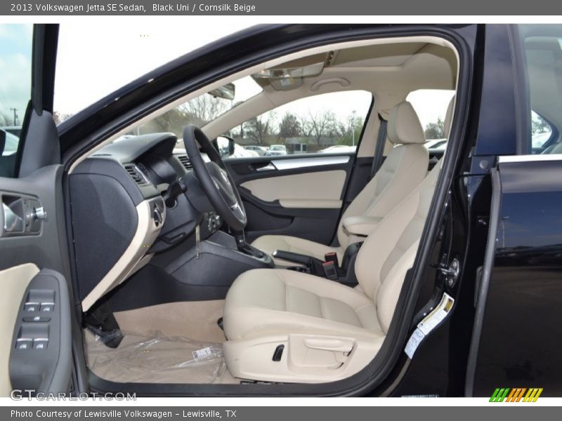 Black Uni / Cornsilk Beige 2013 Volkswagen Jetta SE Sedan