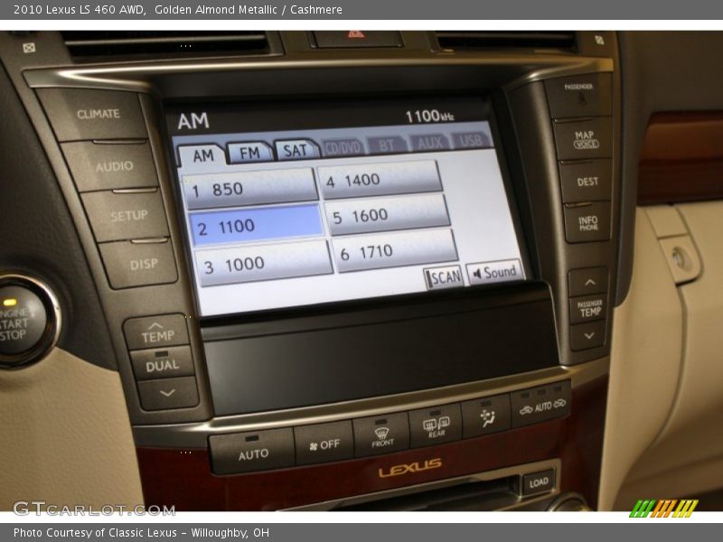 Golden Almond Metallic / Cashmere 2010 Lexus LS 460 AWD