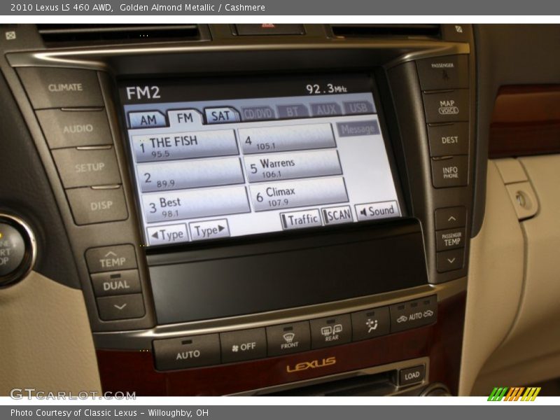 Golden Almond Metallic / Cashmere 2010 Lexus LS 460 AWD