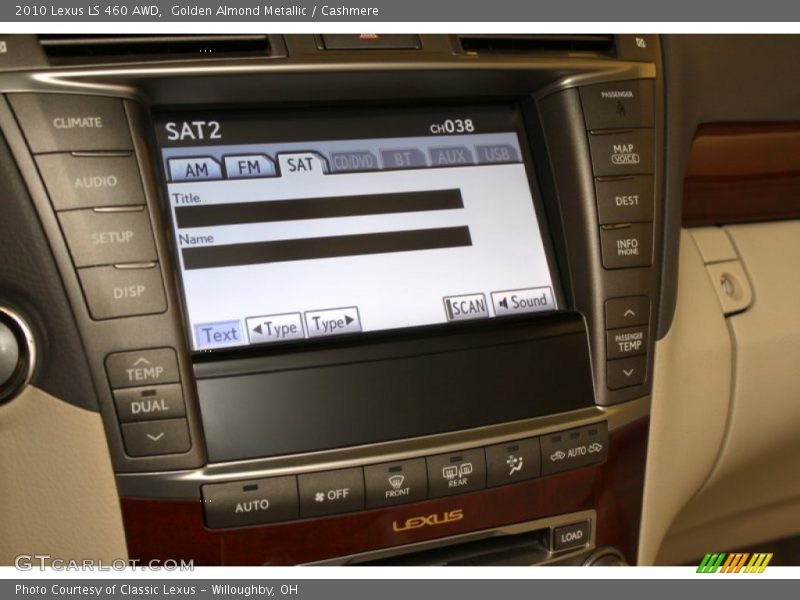 Golden Almond Metallic / Cashmere 2010 Lexus LS 460 AWD