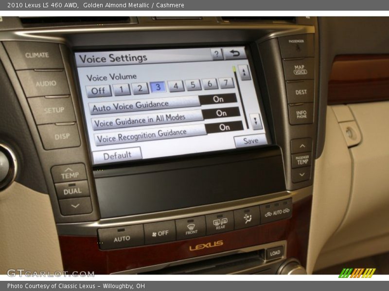 Golden Almond Metallic / Cashmere 2010 Lexus LS 460 AWD