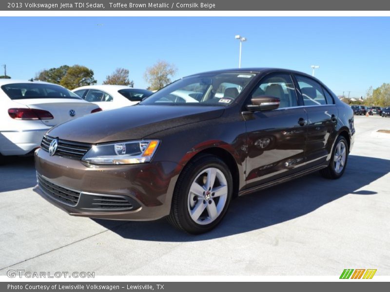 Toffee Brown Metallic / Cornsilk Beige 2013 Volkswagen Jetta TDI Sedan