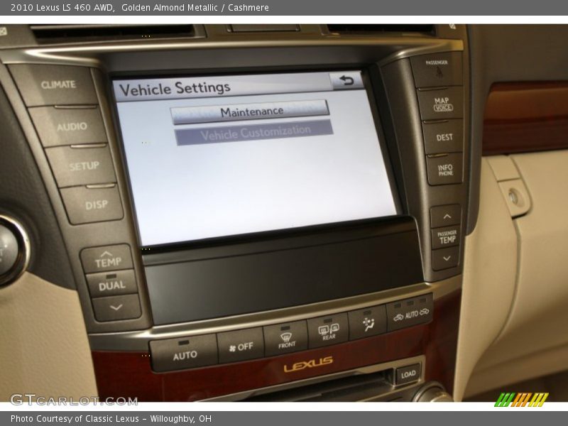 Golden Almond Metallic / Cashmere 2010 Lexus LS 460 AWD