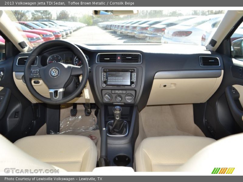 Toffee Brown Metallic / Cornsilk Beige 2013 Volkswagen Jetta TDI Sedan