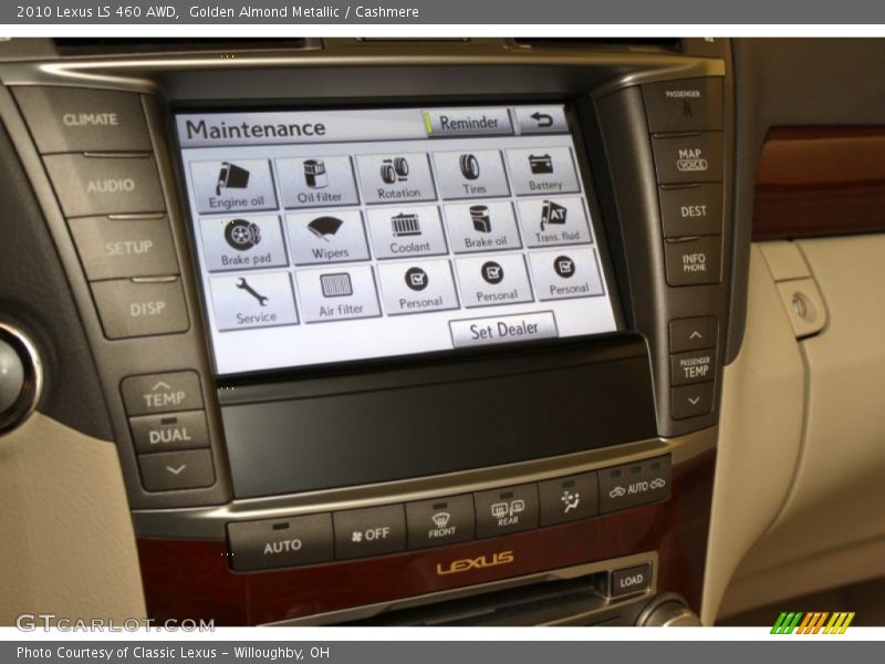 Golden Almond Metallic / Cashmere 2010 Lexus LS 460 AWD