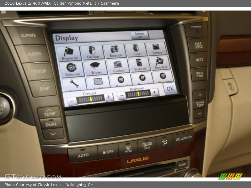 Golden Almond Metallic / Cashmere 2010 Lexus LS 460 AWD