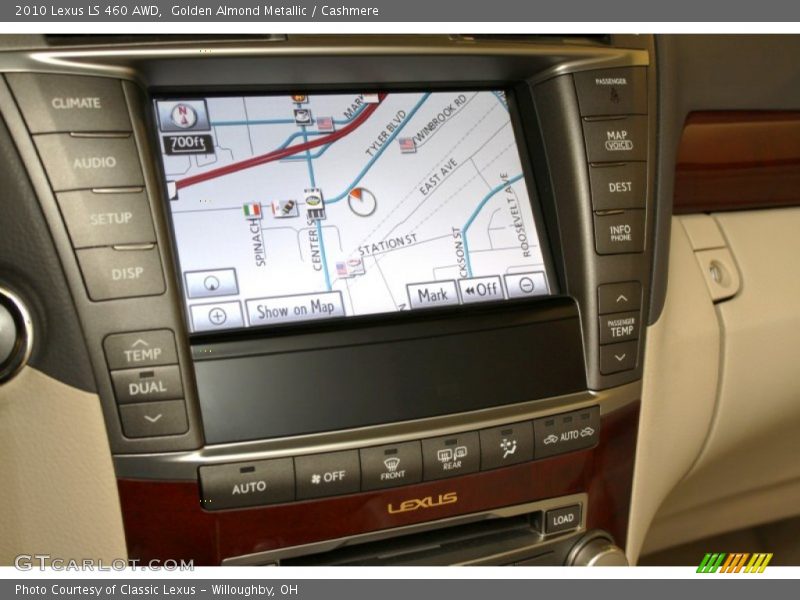 Golden Almond Metallic / Cashmere 2010 Lexus LS 460 AWD