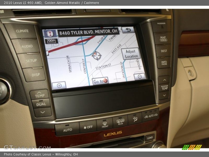 Golden Almond Metallic / Cashmere 2010 Lexus LS 460 AWD