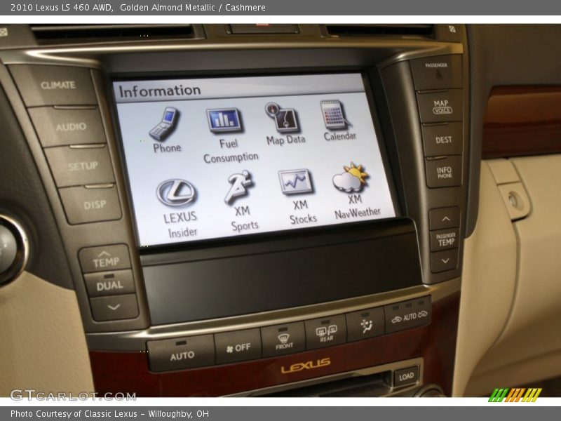 Golden Almond Metallic / Cashmere 2010 Lexus LS 460 AWD