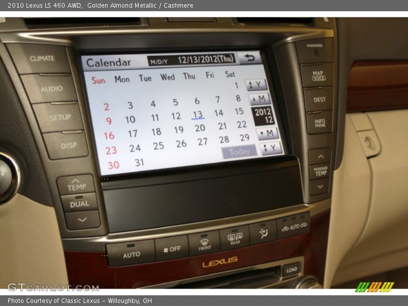Golden Almond Metallic / Cashmere 2010 Lexus LS 460 AWD