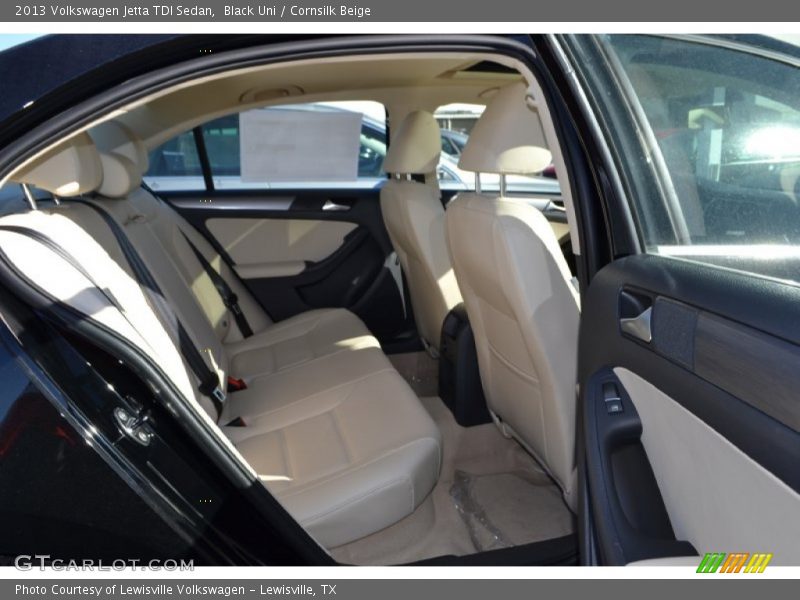 Black Uni / Cornsilk Beige 2013 Volkswagen Jetta TDI Sedan