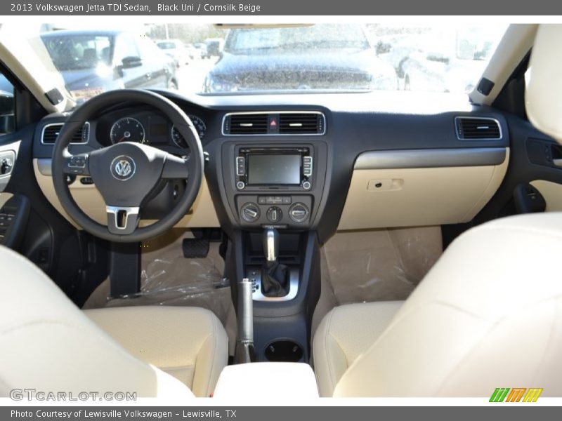 Black Uni / Cornsilk Beige 2013 Volkswagen Jetta TDI Sedan