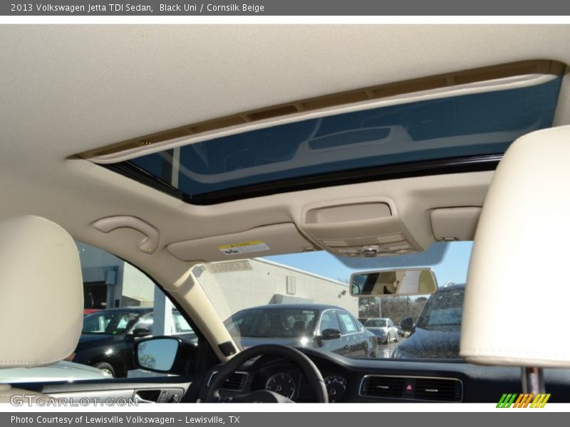 Black Uni / Cornsilk Beige 2013 Volkswagen Jetta TDI Sedan