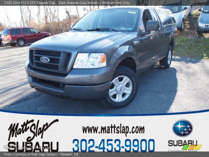 Dark Shadow Grey Metallic / Medium Flint Grey 2005 Ford F150 STX Regular Cab