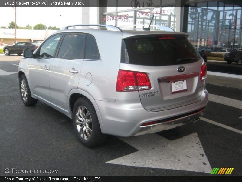 Bright Silver / Black 2012 Kia Sorento SX V6