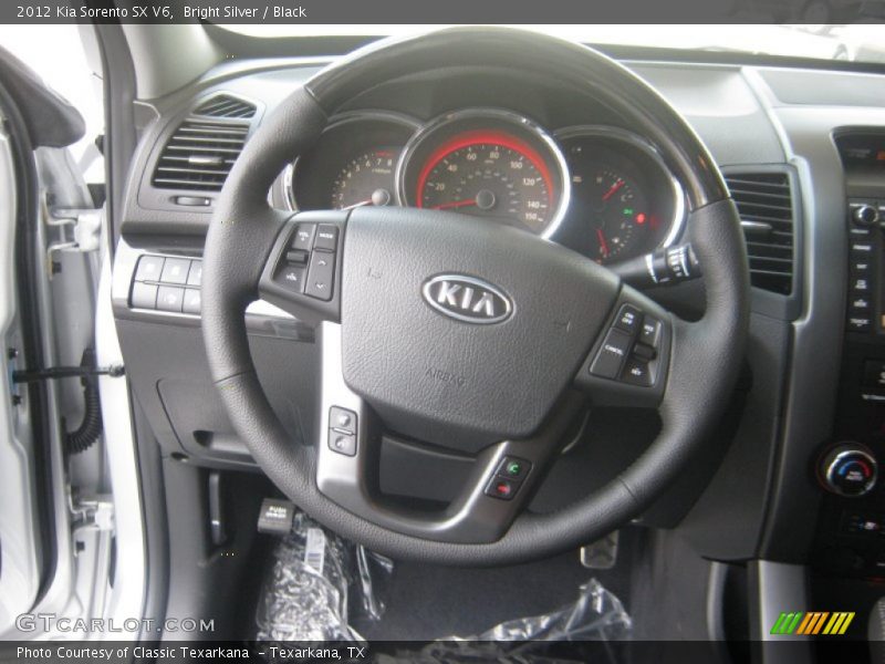 Bright Silver / Black 2012 Kia Sorento SX V6