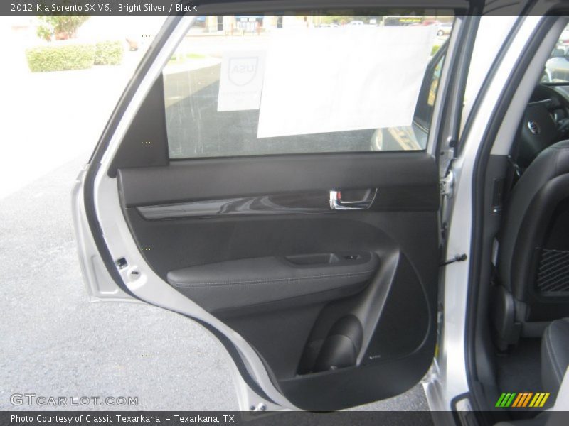 Bright Silver / Black 2012 Kia Sorento SX V6