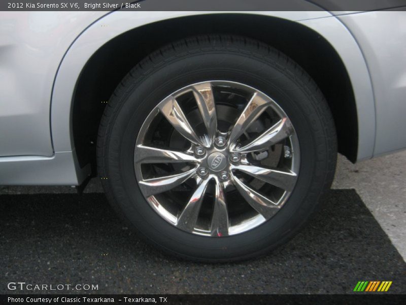 Bright Silver / Black 2012 Kia Sorento SX V6