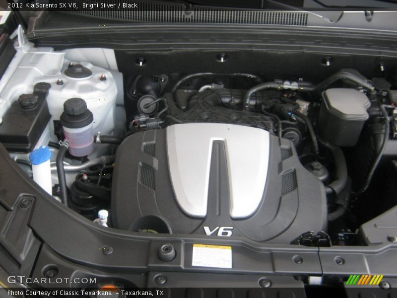 Bright Silver / Black 2012 Kia Sorento SX V6