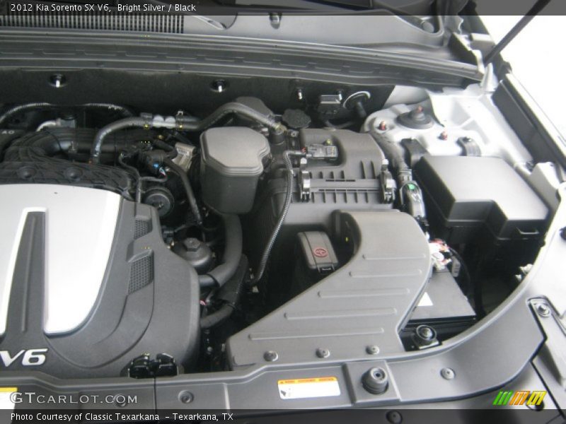 Bright Silver / Black 2012 Kia Sorento SX V6