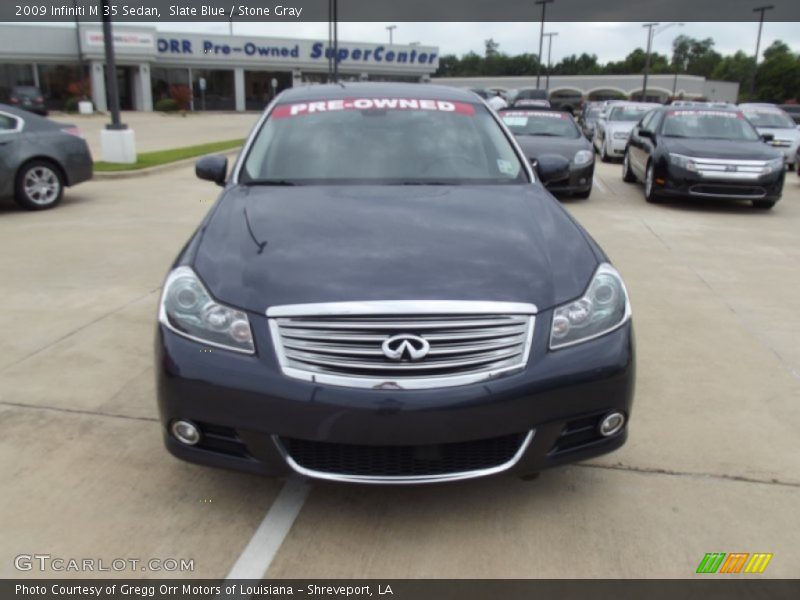 Slate Blue / Stone Gray 2009 Infiniti M 35 Sedan