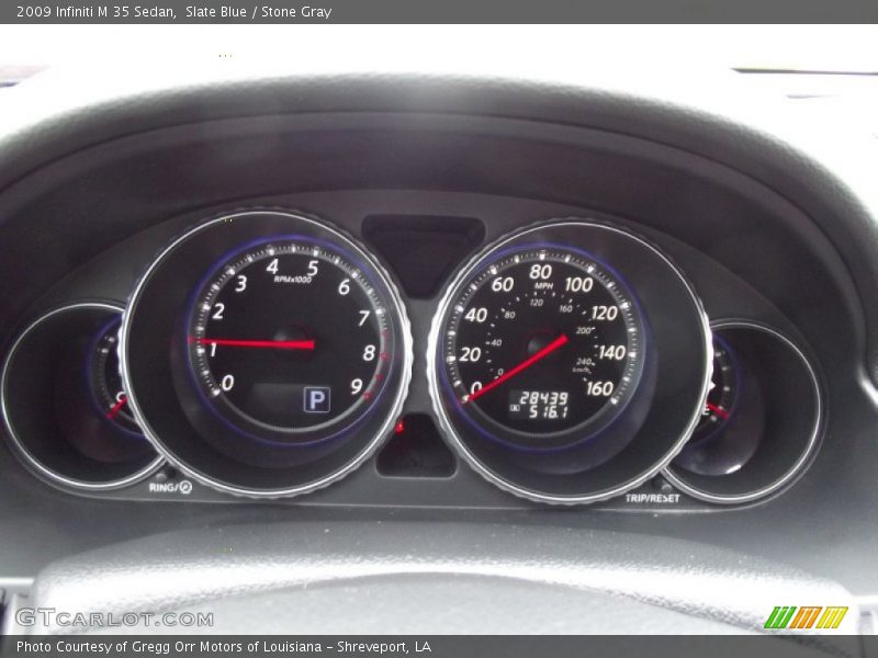 Slate Blue / Stone Gray 2009 Infiniti M 35 Sedan