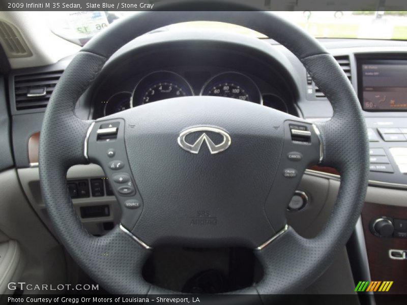 Slate Blue / Stone Gray 2009 Infiniti M 35 Sedan