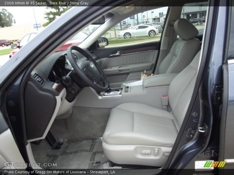Slate Blue / Stone Gray 2009 Infiniti M 35 Sedan