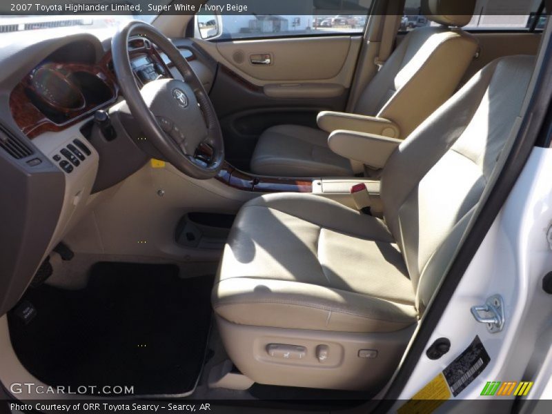 Super White / Ivory Beige 2007 Toyota Highlander Limited