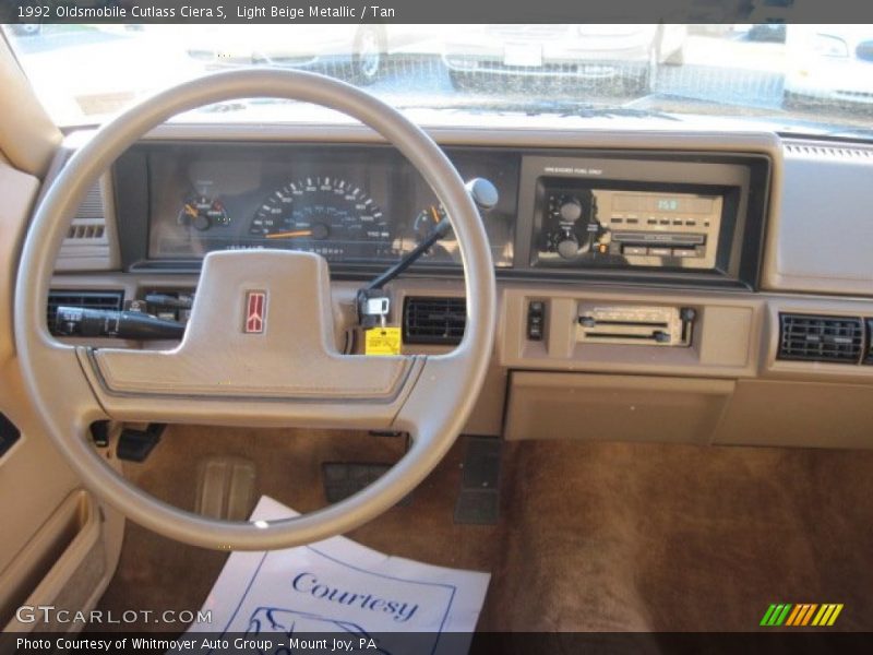 Dashboard of 1992 Cutlass Ciera S