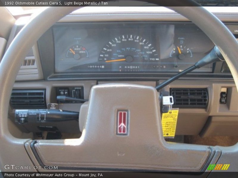 Light Beige Metallic / Tan 1992 Oldsmobile Cutlass Ciera S