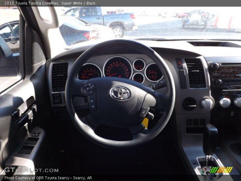 Super White / Black 2013 Toyota Tundra CrewMax