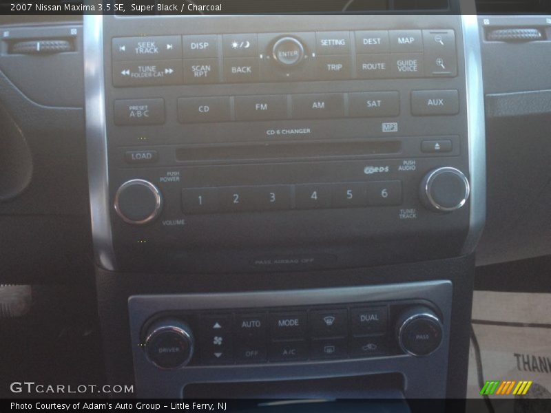 Super Black / Charcoal 2007 Nissan Maxima 3.5 SE