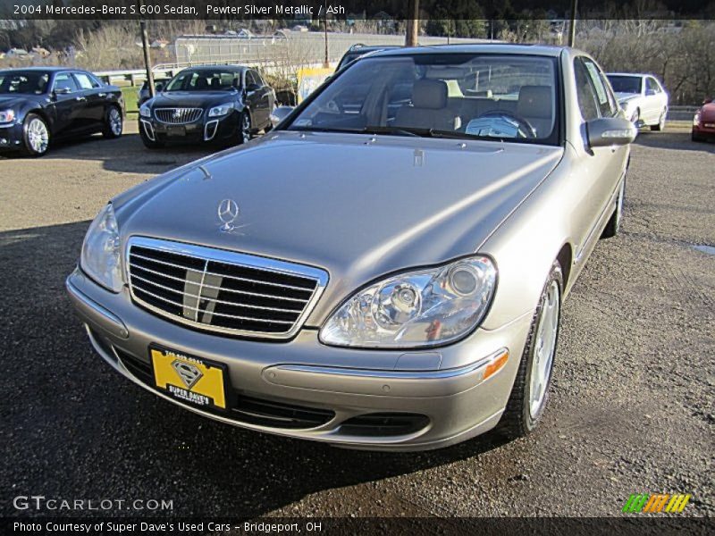 Pewter Silver Metallic / Ash 2004 Mercedes-Benz S 600 Sedan