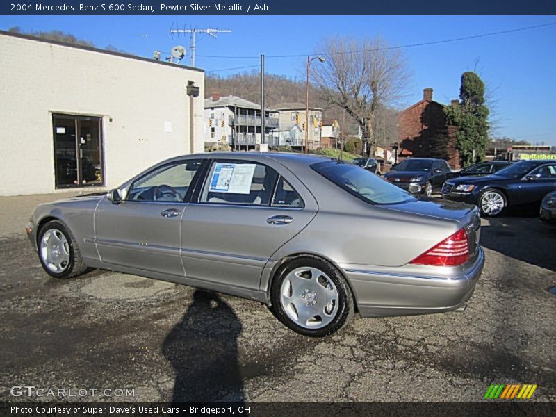 Pewter Silver Metallic / Ash 2004 Mercedes-Benz S 600 Sedan