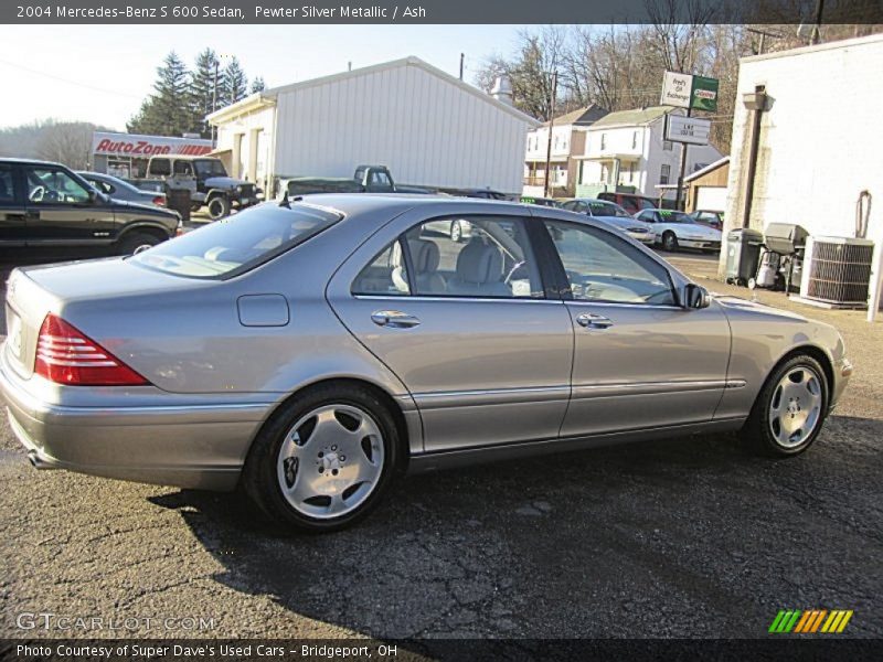 Pewter Silver Metallic / Ash 2004 Mercedes-Benz S 600 Sedan