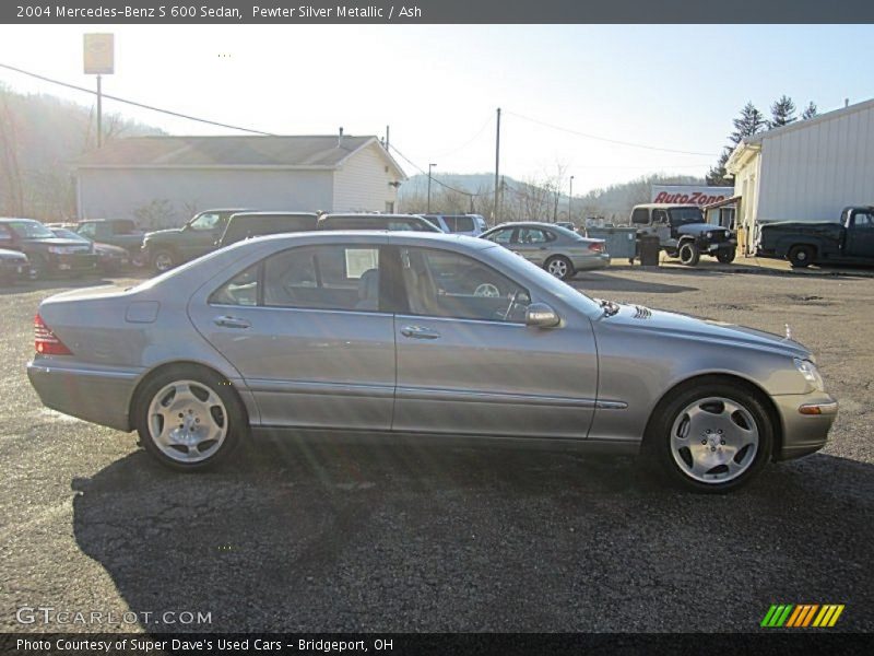 Pewter Silver Metallic / Ash 2004 Mercedes-Benz S 600 Sedan