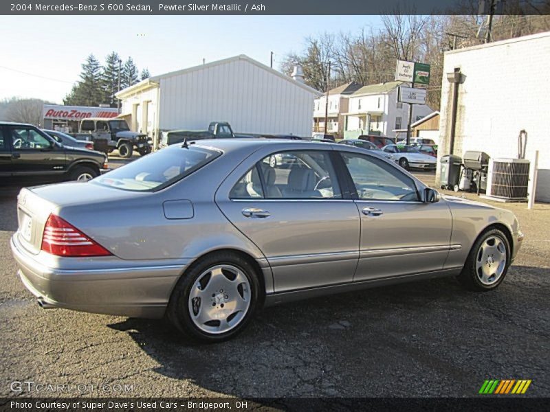 Pewter Silver Metallic / Ash 2004 Mercedes-Benz S 600 Sedan