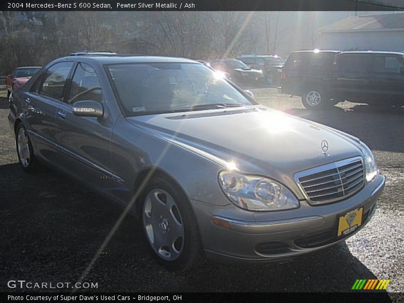 Pewter Silver Metallic / Ash 2004 Mercedes-Benz S 600 Sedan