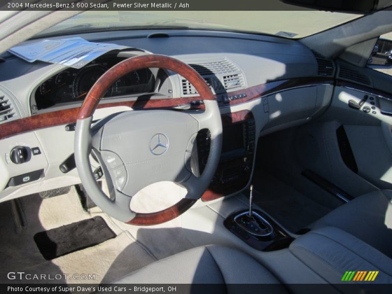 Pewter Silver Metallic / Ash 2004 Mercedes-Benz S 600 Sedan